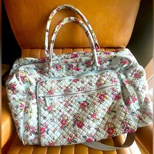 Vera Bradley weekender bag.